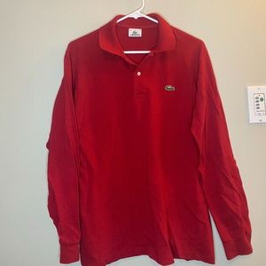 medium Lacoste long sleeve polo